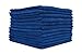 The Rag Company - All-Purpose Microfiber Terry Cleaning Towels - Commercial Grade, Highly Absorbent, Lint-Free, Streak-Free, Kitchens, Bathrooms, Offices, 300gsm, 16in x 16in, Royal Blue (12-Pack)