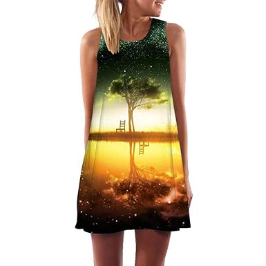Poachers Robe Plage Femme été Femme Fille été Mini Robe De