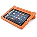 BUDDIBOX iPad Mini Case, [EVA Series] Shock Resistant [Kids Safe][STAND Feature] Carrying Case for Apple iPad Mini 1 / 2 / 3 / 4 (Orange)