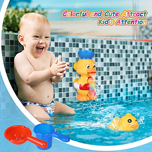 TOYOKID Bath Toys Bathtub Toys for Toddlers Kids Babies Ducky Toy for Boys Girls 1 2 3 4 Year Old Gift Ideas