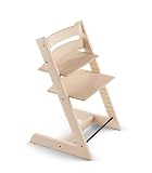 Tripp Trapp Chair from Stokke, Natural - Adjustable, Convertible Chair for Toddlers, Children & Adults - Convenient, Comfortable & Ergonomic - Classic Design