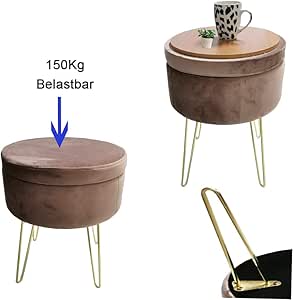 Stylehome - Taburete con Espacio de Almacenamiento, Caja de
