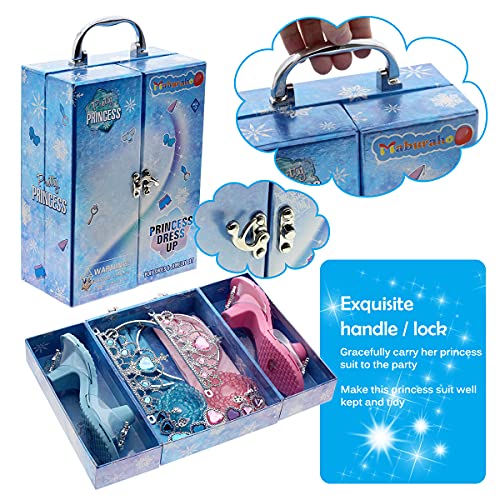 Princess Toys Gifts for 3 4 5 6 7 8 Year Old Girls,Toddler Little Girl Toys ages 3+ Year Old Birthday Easter Halloween Christmas Gifts Princess Dress Up Shoes Exquisite Box Indoor Outdoor Party Games