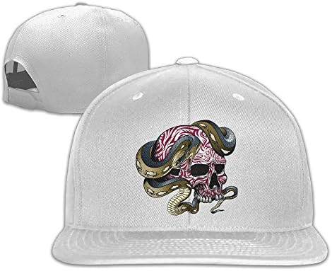 Skeletons and Snakes Unisex Flat Baseball Cap