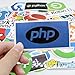 Laptop Stickers for Developer Programming Stickers of Front-end dev,Back-end Languages Stickers for Software Developers, Engineers, Hackers, Programmers, Geeks, and Coders (50PCS)