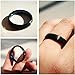 King Will DUO 5mm Blue Black Dome Tungsten Carbide Ring Wedding Band High Polished Brushed Comfort Fit