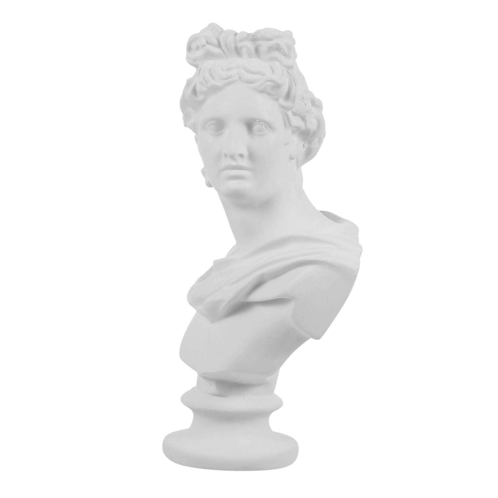 HEMOTON Planter Succulent Planter Artistic Apollo Flower Vase Human Statue Sculpture Planter Flower Vase Makeup Brush Pen Holder