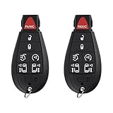 YITAMOTOR Key Fob Replacement M3N5WY783X Car Keyless Remote Control with Uncut Key Blade Compatible for 08-15 Chrysler Town and Country 08-14 Dodge Grand Caravan