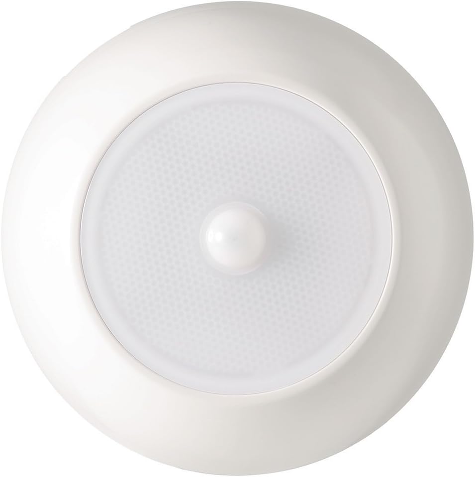 Mr. Beams MB990 UltraBright Wireless Battery Powered Motion Sensing Indoor/Outdoor LED Ceiling Light, 300 Lumens, White: Home Improvement