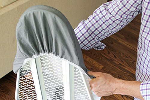 S&T 598601 Scorch-Resistant Ironing Board Cover - Fits Standard Size Ironing Boards - 15" x 54", Grey