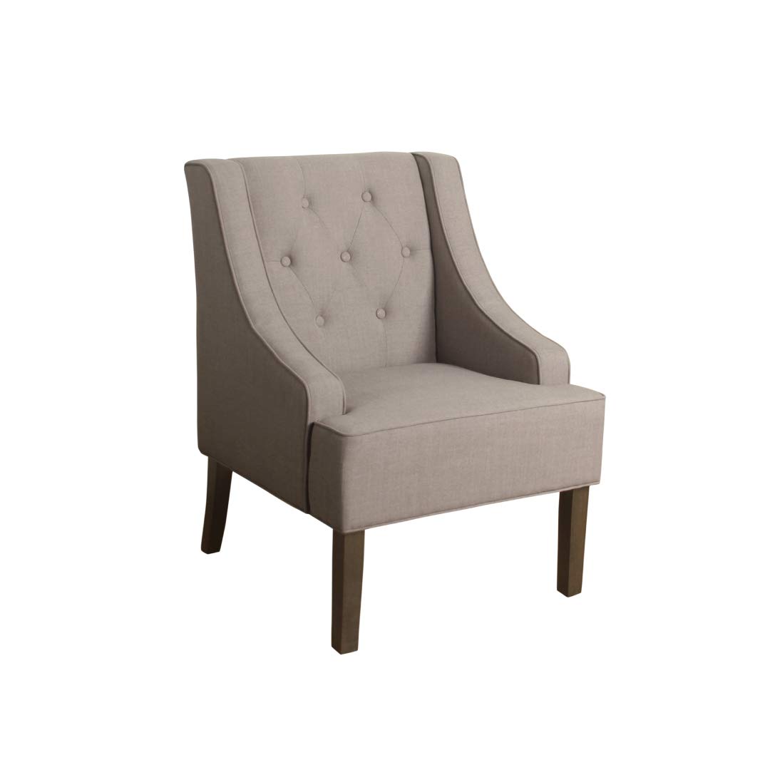 Best swoop arm accent chair white