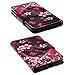 Zase Design for Galaxy J3 V 2016, Express Prime, AMP Prime, Galaxy SOL, Galaxy Sky Wallet Case Flip PU Leather Fold Wallet Pouch Cover Slim Fit (Hot Pink Flower Hearts)