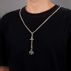 ManChDa Double Albert Chain Pocket Watch, Curb Link