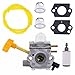 FitBest Carburetor with Fuel Line Fuel Filter for Homelite 308054041 UT-09520 UT-09521 UT-09523 UT-09525