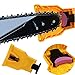 SYITCUN Chainsaw Teeth Sharpener Portable Bar-Mount Electric Chainsaw Chain Sharpening Kit Fast-Sharpening Stone Grinder Tools for Saw Chain Sharpening Tool System Abrasive Tools (Yellow)