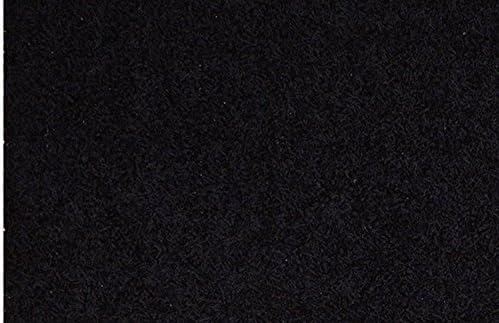 Giantech Shag Area Rugs, Mat Collection Solid Color, Black