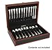 Reed & Barton Adams Black Faux Leather Flatware Chest, 7.5 LB, Brown