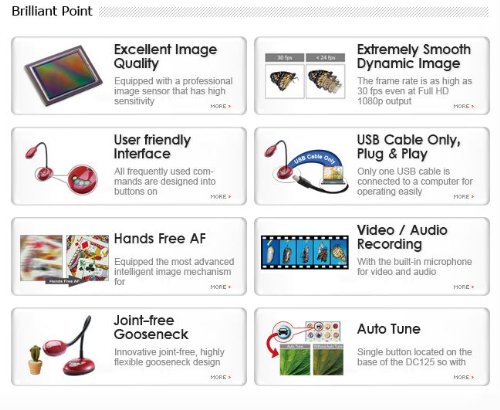Lumens DC125 Ladibug 30fps HD Lightweight Document Camera