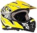 Typhoon Youth Kids Offroad Gear Combo Helmet Gloves Goggles DOT Motocross ATV Dirt Bike MX Motorcycle Yellow, Medium