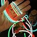 Escolite EL Wire Kit White Green Blue Red Pink Electroluminescent Wire Lights 15ft Portable Driver for Parties Halloween Costume Christmas Decoration Clothing Shoelaces Suit Cars Bike