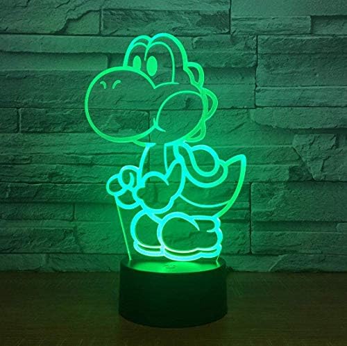 Yoshi Mario 3D Led USB Lamp Cartoon Game Figure Super Acrylic Novelty Christmas Lighting Gift Touch Remote Controller Toys