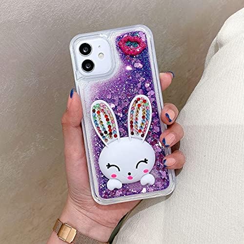 Miagon Liquid Quicksand Case for iPhone XR,Glitter Floating
