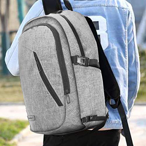 Travel Bag Laptop Case Backpack Anti-Theft Water Resistant Laptop Backpack School College Bag with USB Charging Eerphone Port,Fits Under 15.6 Inch Laptop or Netbook for Men and Women - Thumbnail 5
