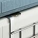 COLIBYOU 3 Packs Over The Cabinet Door Hooks, 5 Hooks Organizer Rack - Wardrobe Hanger - Kitchen Office Storage, Chrome Finish