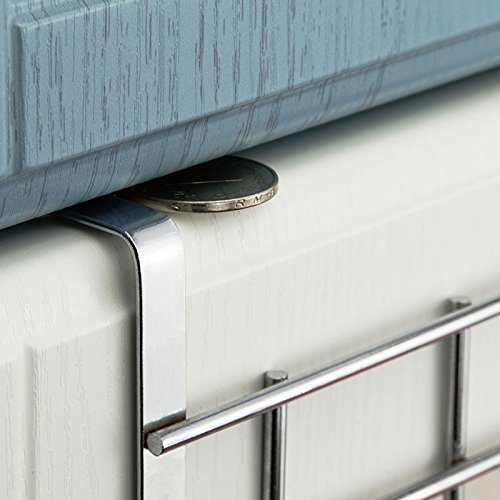 3 Packs Over the Cabinet Door Hooks, 5 Hooks Organizer Rack - Wardrobe Hanger - Kitchen Office Storage, Chrome Finish