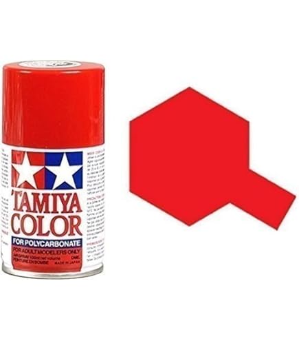 Amazon.com: Tamiya 86002 Polycarbonate Spray PS-2 Red Model Paint