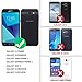 TJS Samsung Galaxy J3 Emerge/J3 Prime/Amp Prime 2/Express Prime 2/Sol 2/J3 Mission/J3 Luna Pro/J3 Eclipse Case, With [Tempered Glass Screen Protector] Carbon Fiber Built-in Metal Plate Back Case