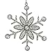 Handmade Snowflake Iron & Glass Pendant Christmas Tree Ornaments Set | ShalinIndia Elegant Hanging Decor for Home and Party Decoration | 6 Inches Christmas Decorations for Tree