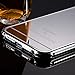 iPhone 6S Case,Roybens Luxury 2 in 1 [Air Aluminum Bumper + Acrylic Back Plate] Back mirror Anti-Scratch Case Cover for Apple iPhone 6/6S - Silver