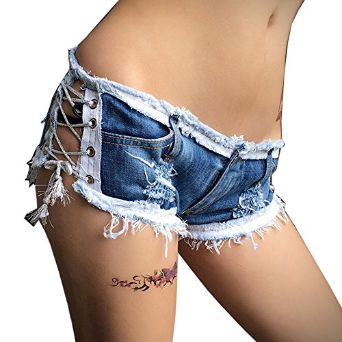 Yollmart Women's Washed Ripped Sexy 