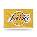 Rico Industries NBA 3-Foot by 5-Foot Single Sided Banner Flag with Grommets, Los Angeles Lakers- Yellow