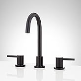 Signature Hardware 483887 Lexia 1.2 GPM Widespread Gooseneck Bathroom Faucet with Pop-Up Drain Assembly