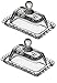 Circleware 66747 Catalina Glassware Serving Container for Dessert, 4.5x2.25, 4.5x2.252pc