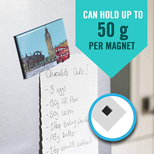 Adhesive Magnet Squares, Stick On Magnets, Magnetic Squares with Adhesive Backing, Adhesive Magnets for Crafts, Square Magnet Strips for Whiteboard, 110pcs Sticker Magnets, 22x20cm Square Magnet Tape