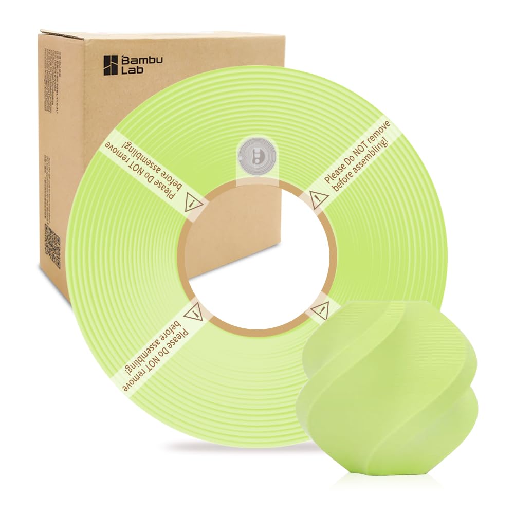 Photo 1 of *MISSING PARTS*
Bamboo Lab 1.75MM PLA Matte Filament High Speed Printing with RFID 1KG +/- 0.03mm Eco Friendly 3D Printer Filament for Bambu Lab P1P/P1S/X1C/X1/A1/A1 Mini (Without Spool) (Apple Green 11502)