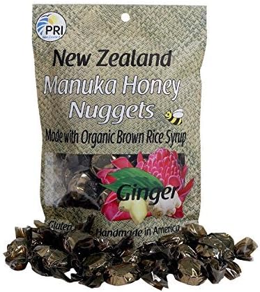 Pacific Resources Nugget Candies, Ginger and Manuka Honey, 3.5-ounce Bags (Pack of 6) by Pacific Resources