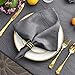 maxmill Jacquard Cloth Napkins 20 x 20 Inch Swirl Pattern 4 Packs Charcoal Solid Washable Polyester Comfortable for Family Dinners Weddings Parties and Banquets