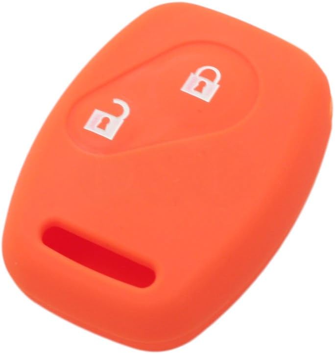BROVACS Silicone Cover Protector Case Holder Skin Jacket Compatible with HONDA 2 Button Remote Key Fob CV9200 Orange