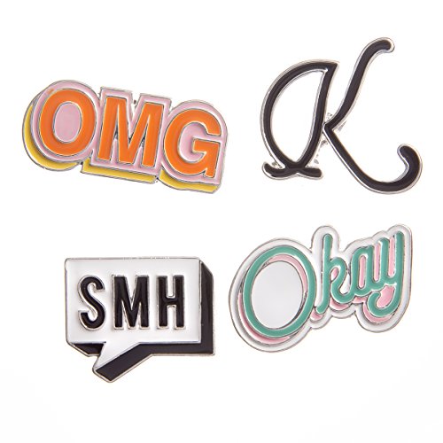 Happy Jackets 30020589 Enamel Pins Computer Acronyms 4Pc