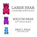 FAMILY of GUMMY BEAR MOLDS (1 Large 1 Medium 1 Small) and 3 LIQUID CANDY DROPPERS plus RECIPE EBOOK and WARRANTY. Premium BPA free Silicone Mold for Gelatin Chocolate Ice Gummie Maker by MOLDS 4 U