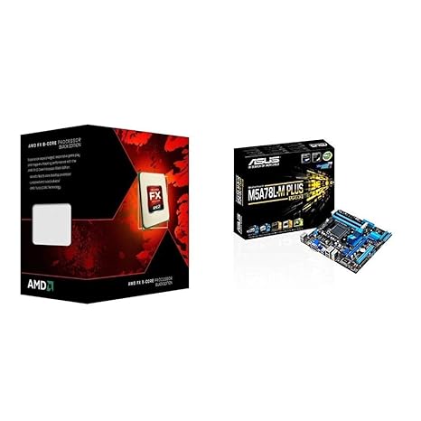 AMD FX 8350 Octa-Core Prozessor (4GHz, Socket AM3+,16MB Cache, 125 Watt) & Asus M5A78L-M PLUS/USB3 Mainboard Sockel AM3+ (AMD