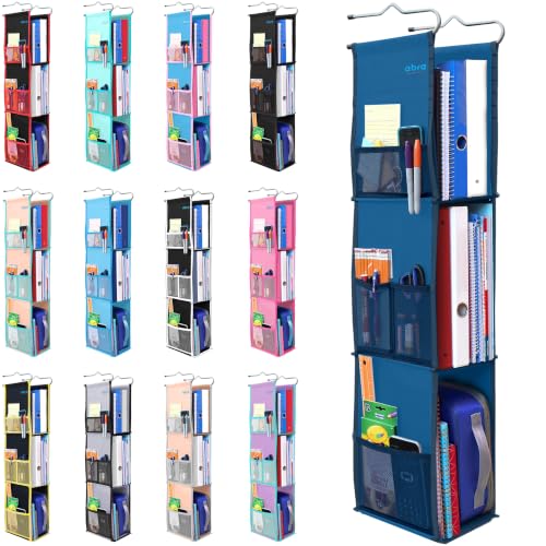 ABRA 3 Shelf Hanging Locker Organizer Navy Blue