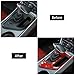 Voodonala for Challenger Gear Shift Panel Covers Decoration Trim Accessories for Dodge Challenger 2015-2022 (Red)