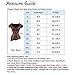 Charmian Women's Spiral Steel Boned Goth Retro Overbust Steampunk Bustier Corset