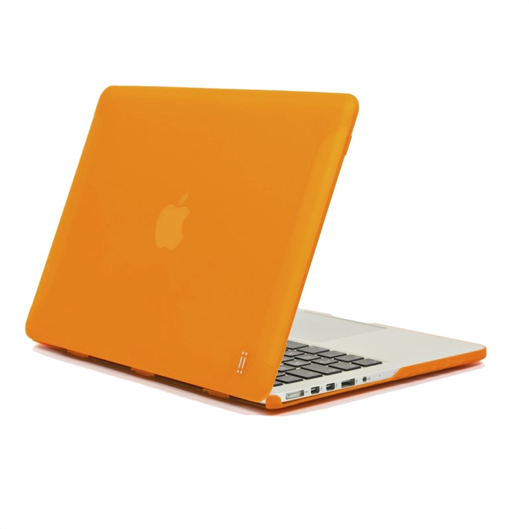 AIINO - Matte Hard Cover for MacBook Pro Retina 15 inch I Protective I Hard Shell Case Cover I MacBook Pro Retina I Case I Sleek Design I MacBook Pro Acessories I Apple Laptop Protection - Orange