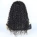Curly Human Hair Lace Front Wigs 130% Density Brazilian Virgin Loose Deep Curly Wig with Baby Hair for Black Women 20Inch